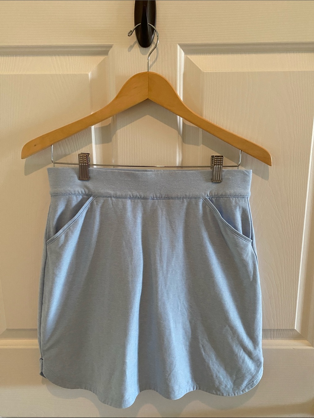 Peter Millar Light Blue Casual Pocket Mini Golf Skirt
